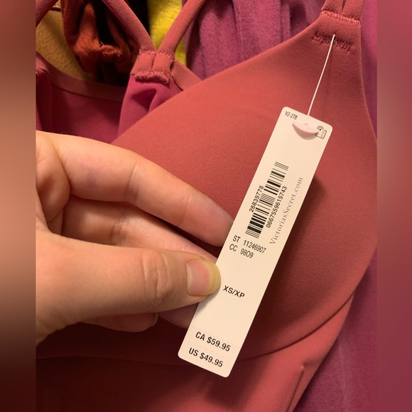 NWT VS Elevate Corset Tank Top, Deep Rose, XS - Picture 7 of 9